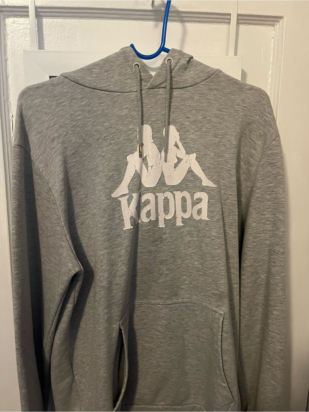 Kappa Gray Hoodie with White Logo